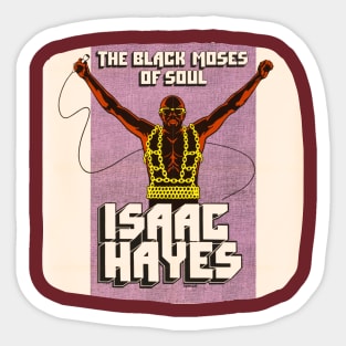 Isaac Hayes Retro poster, Sticker